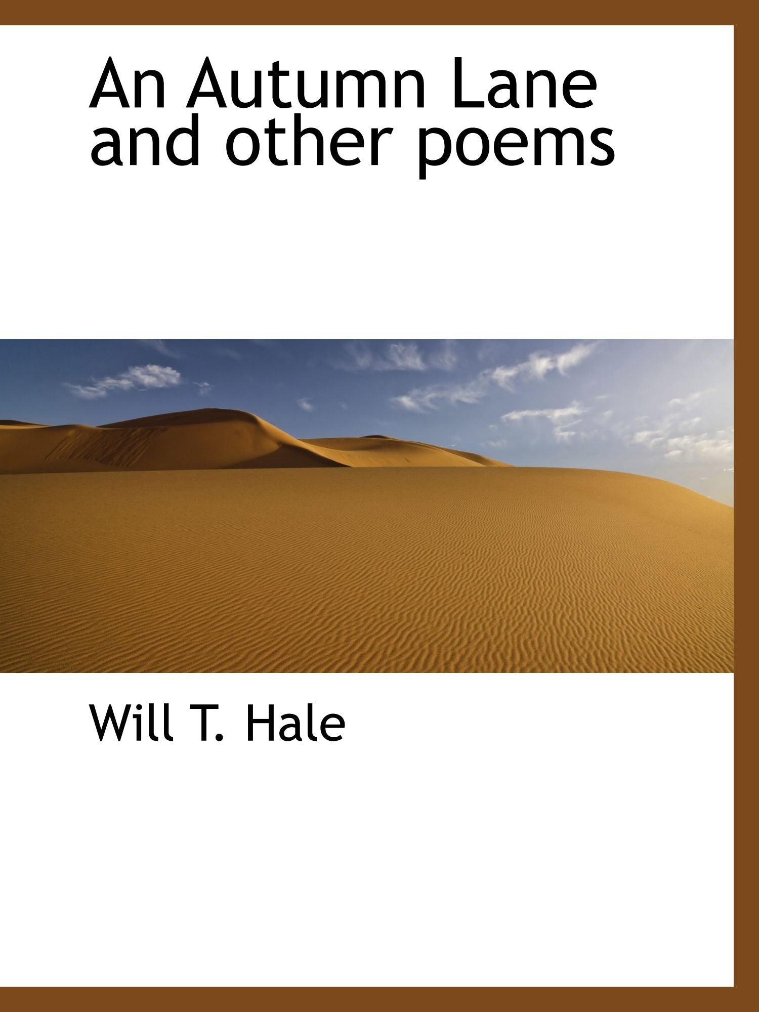 An Autumn Lane and other poems Books