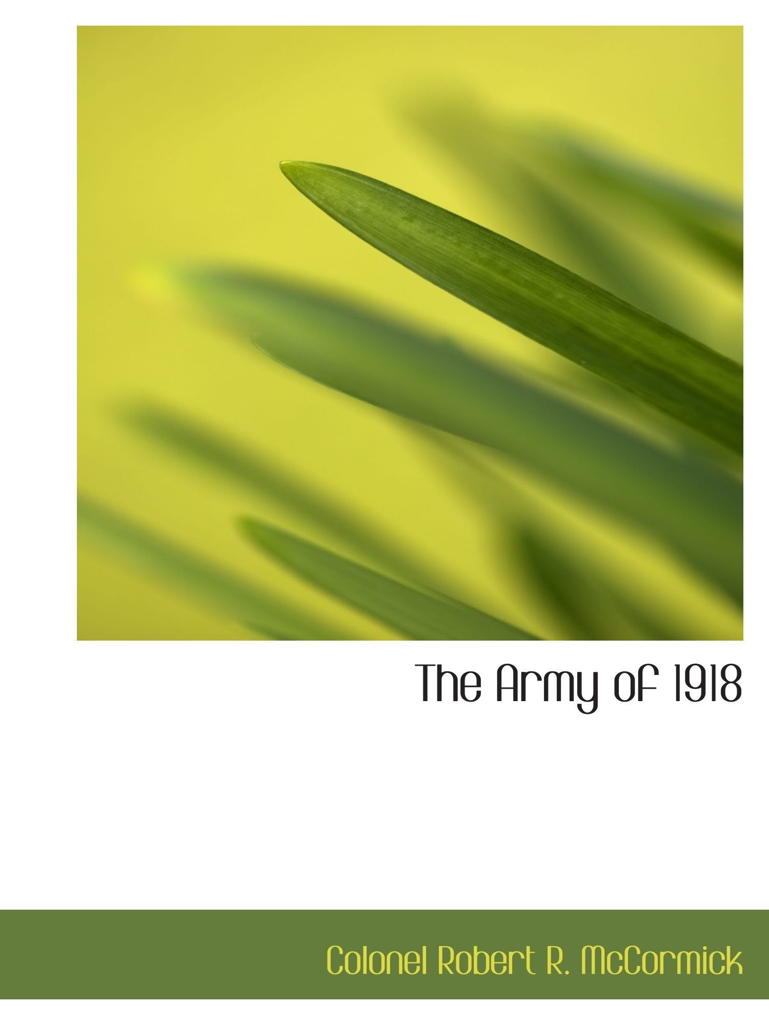The Army of 1918 Politics & History