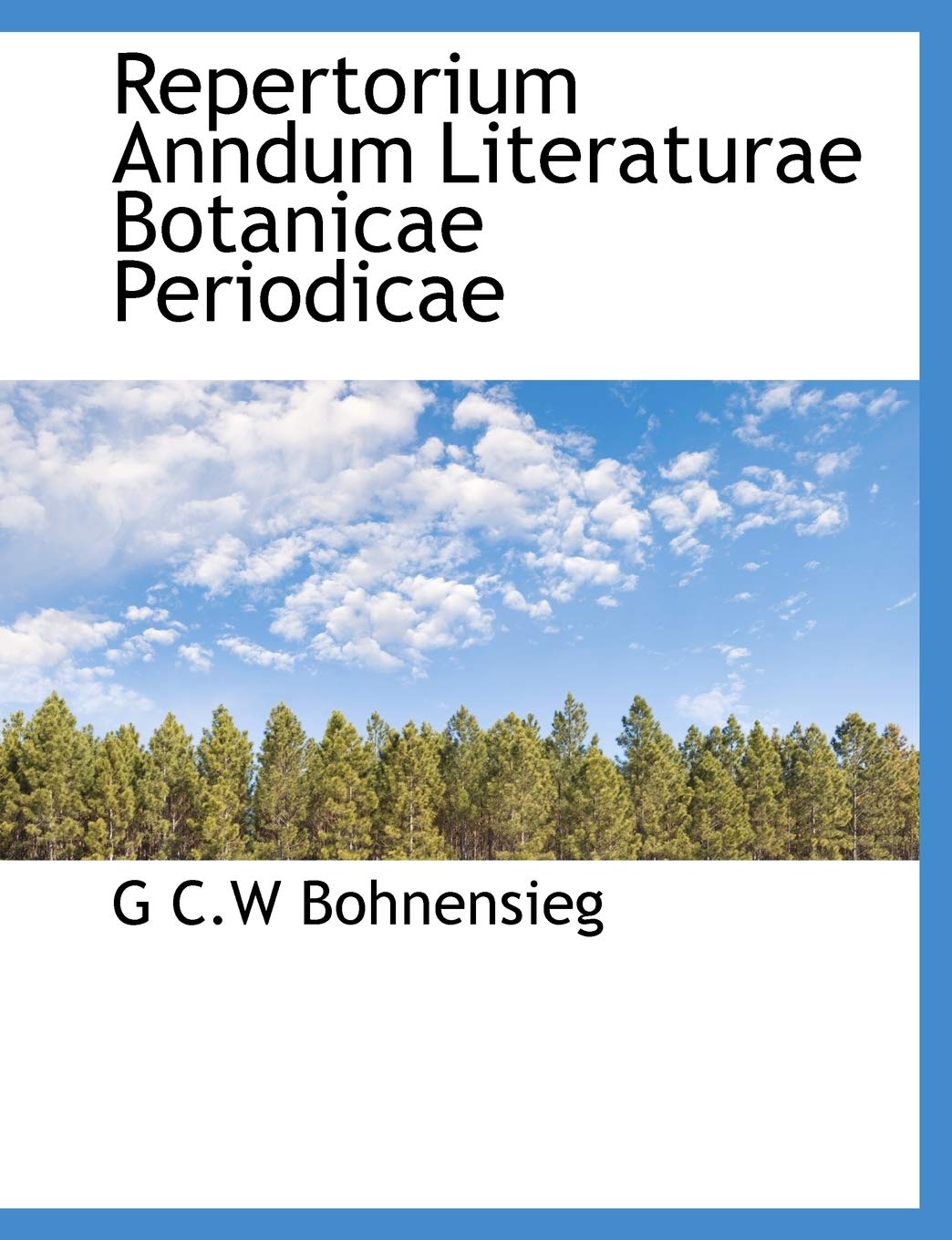 Repertorium Anndum Literaturae Botanicae Periodicae Politics & History