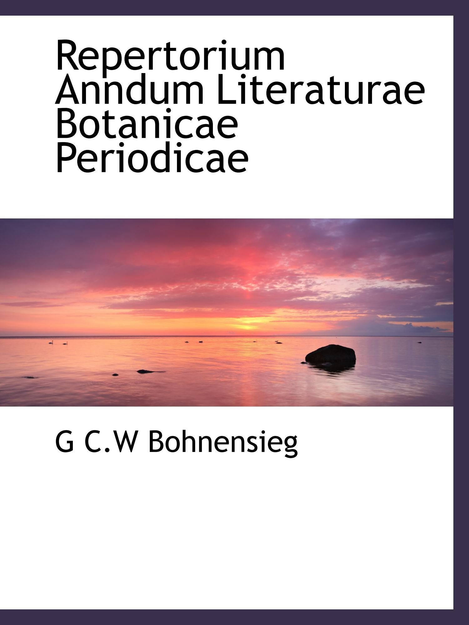 Repertorium Anndum Literaturae Botanicae Periodicae Politics & History