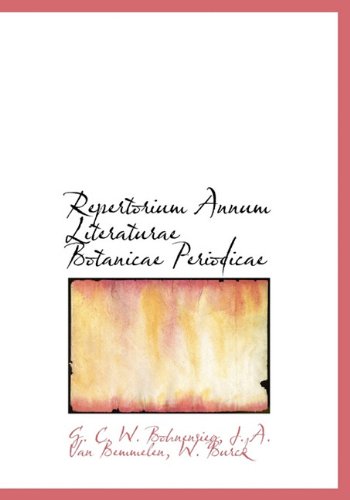 Repertorium Annum Literaturae Botanicae Periodicae Politics & History