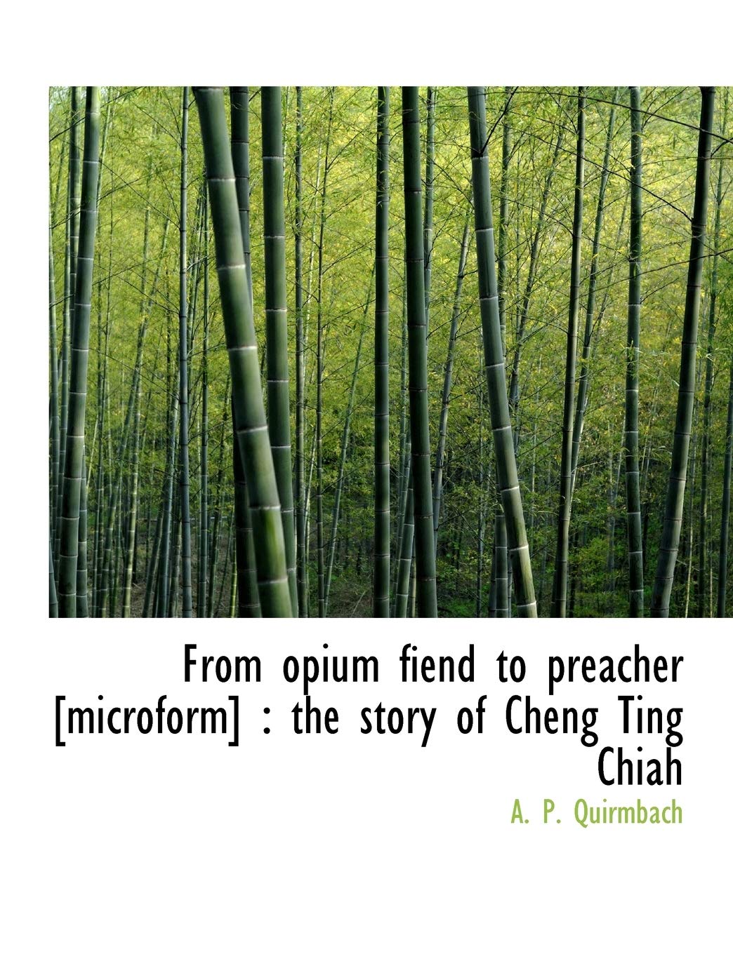 From Opium Fiend to Preacher : The Story of Cheng Ting Chiah Politics & History