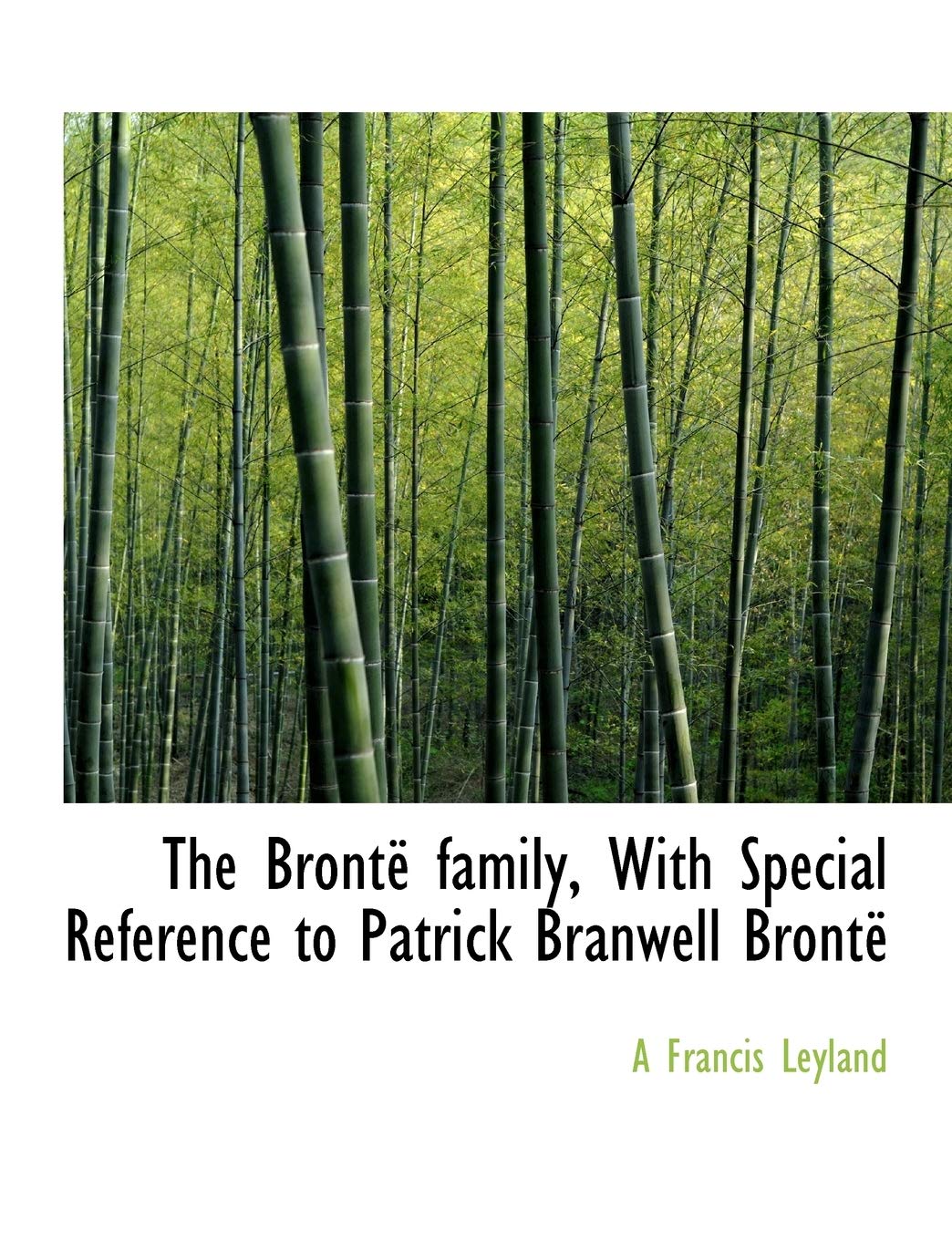 The Bronte Family, with Special Reference to Patrick Branwell Bronte Politics & History