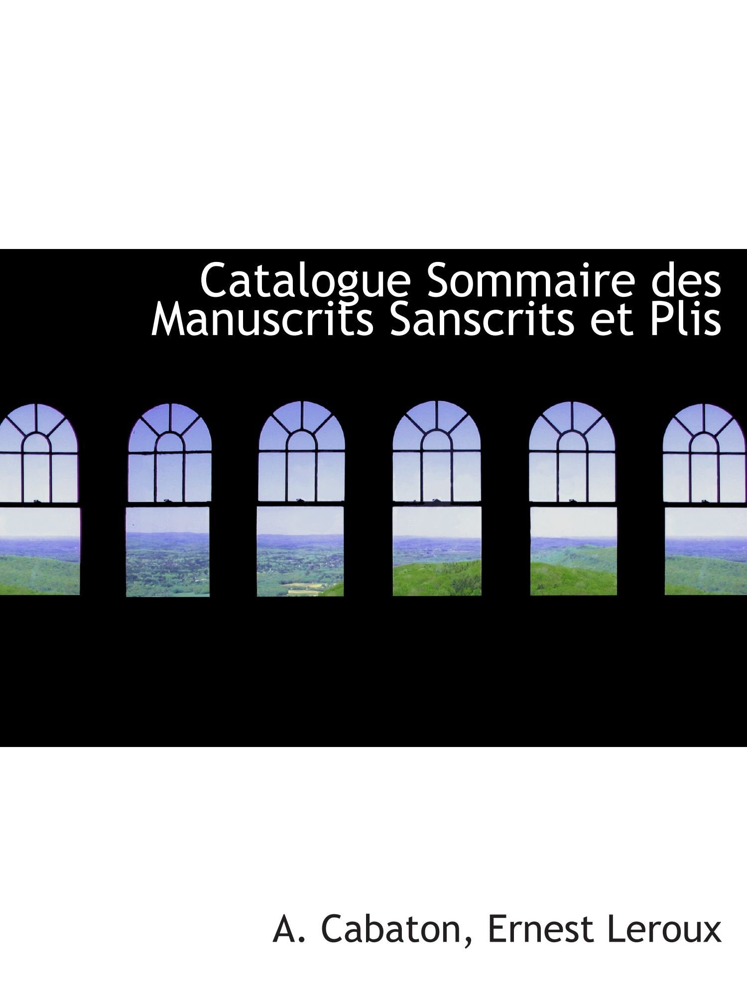 Catalogue Sommaire des Manuscrits Sanscrits et Plis Politics & History