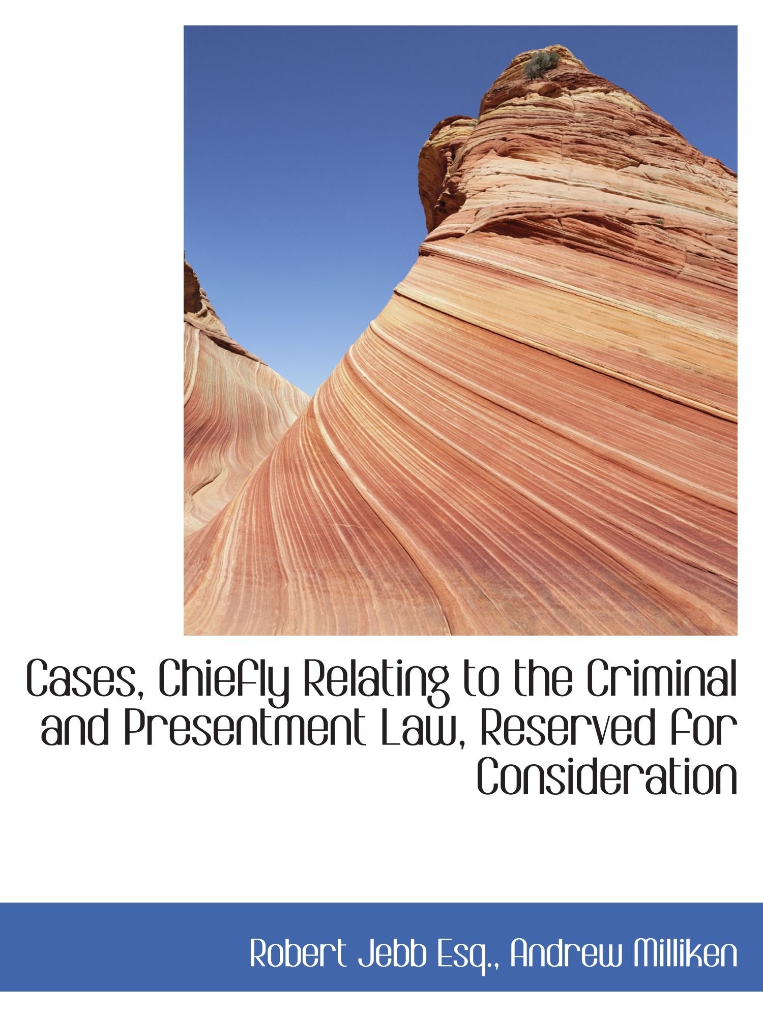Cases, Chiefly Relating to the Criminal and Presentment Law, Reserved for Consideration Politics & History