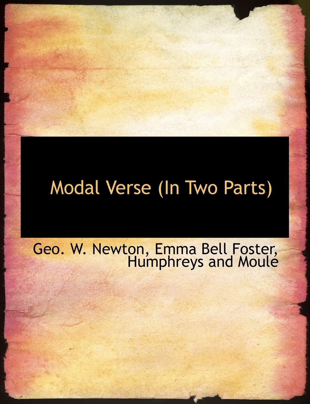 Modal Verse (in Two Parts) Politics & History