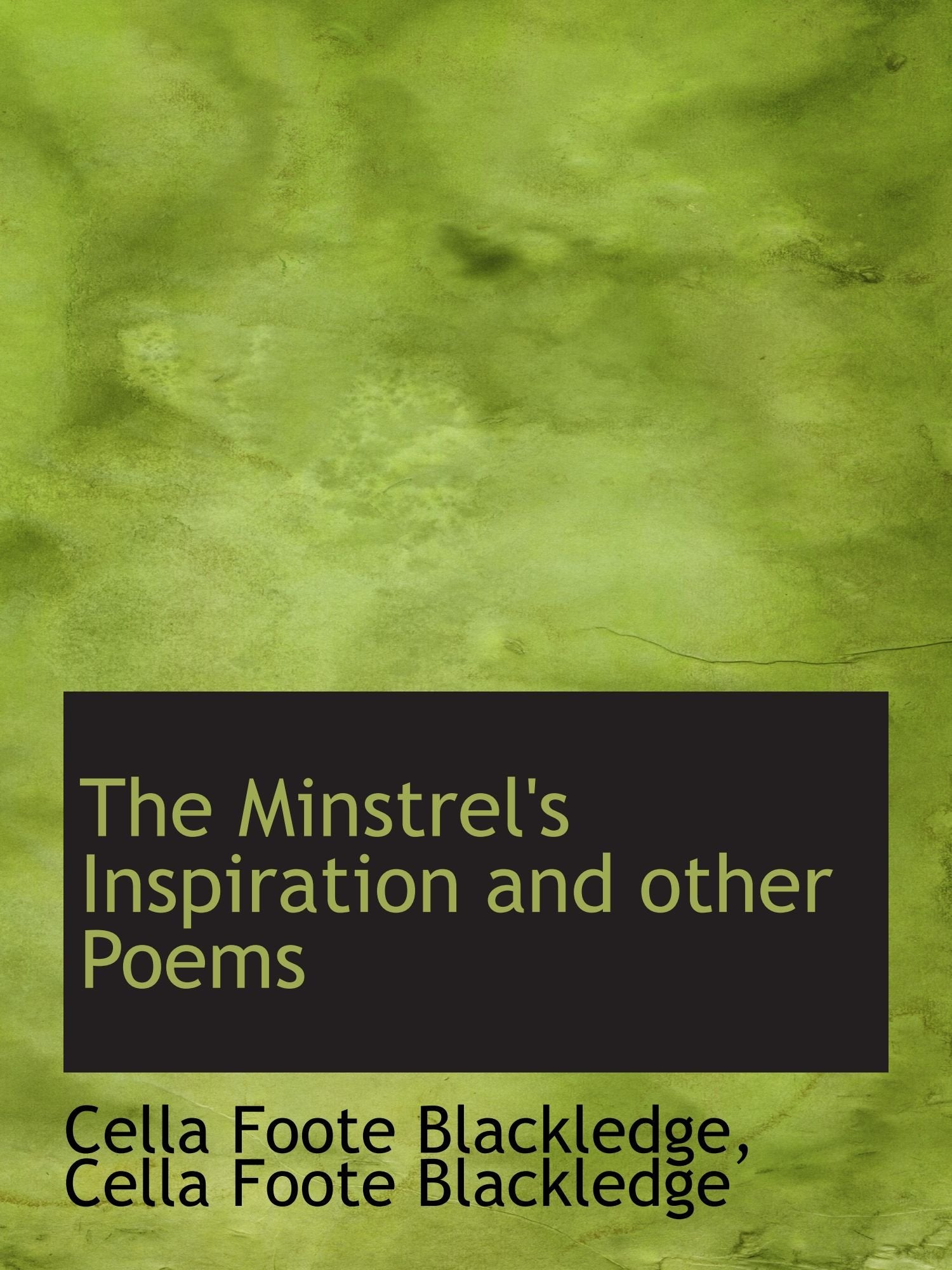 The Minstrel's Inspiration and other Poems Books