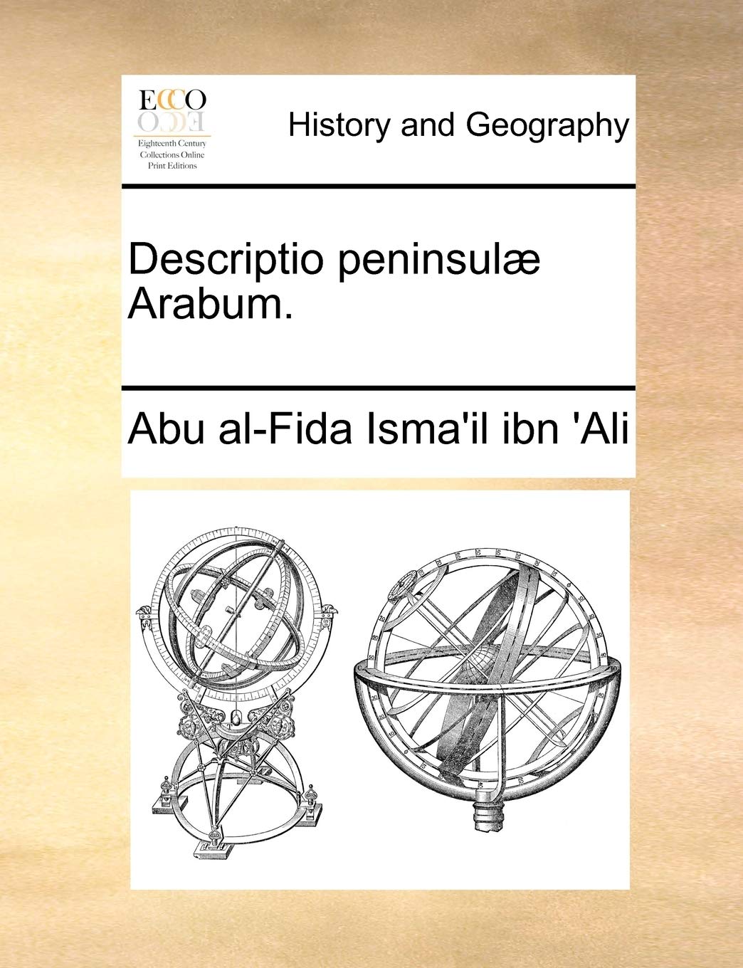 Descriptio Peninsulae Arabum. Politics & History