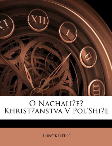 O Nachalie Khristianstva V Pol'shie Books