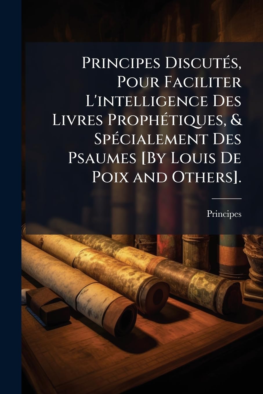 Principes Discutés, Pour Faciliter L'intelligence Des Livres Prophétiques, & Spécialement Des Psaumes . book