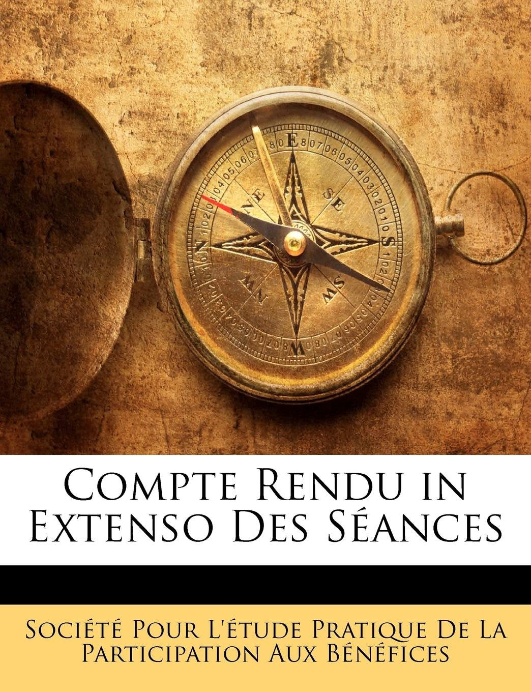 Compte Rendu in Extenso Des Seances book