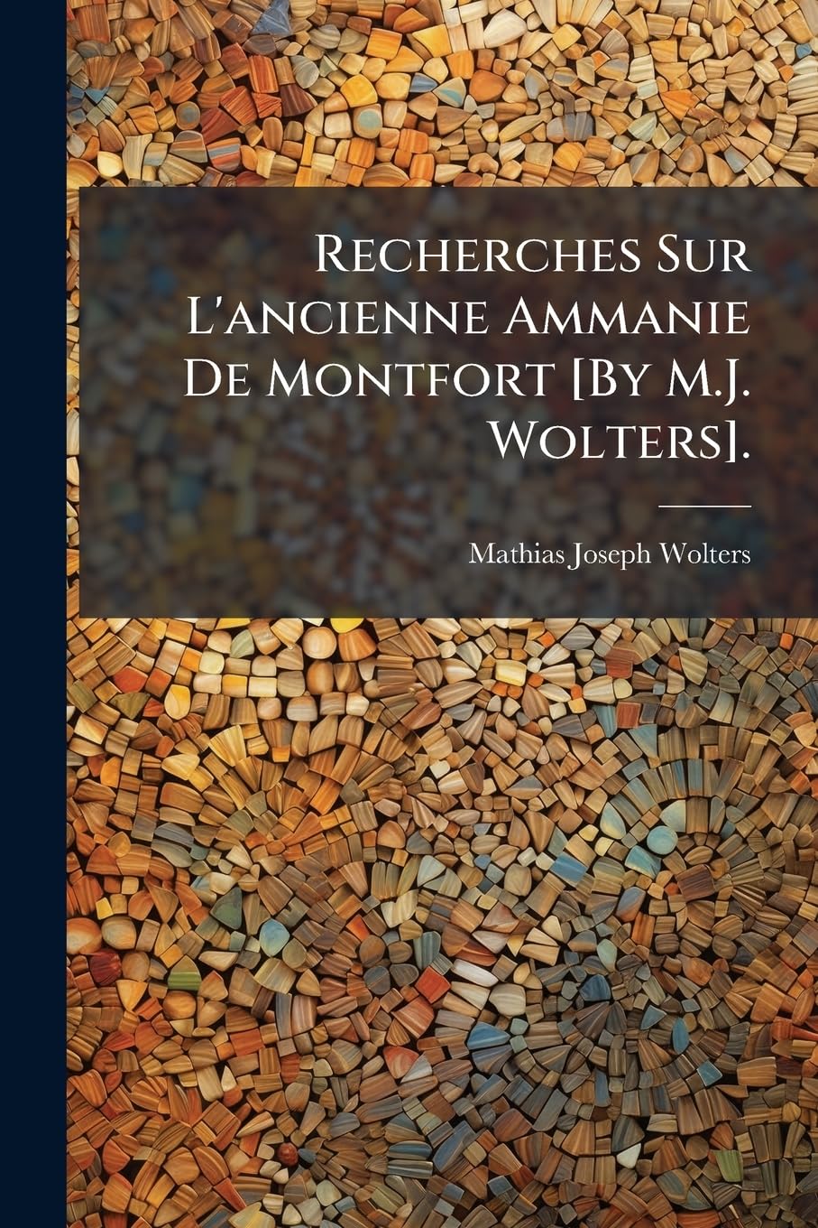 Recherches Sur L'ancienne Ammanie De Montfort . book