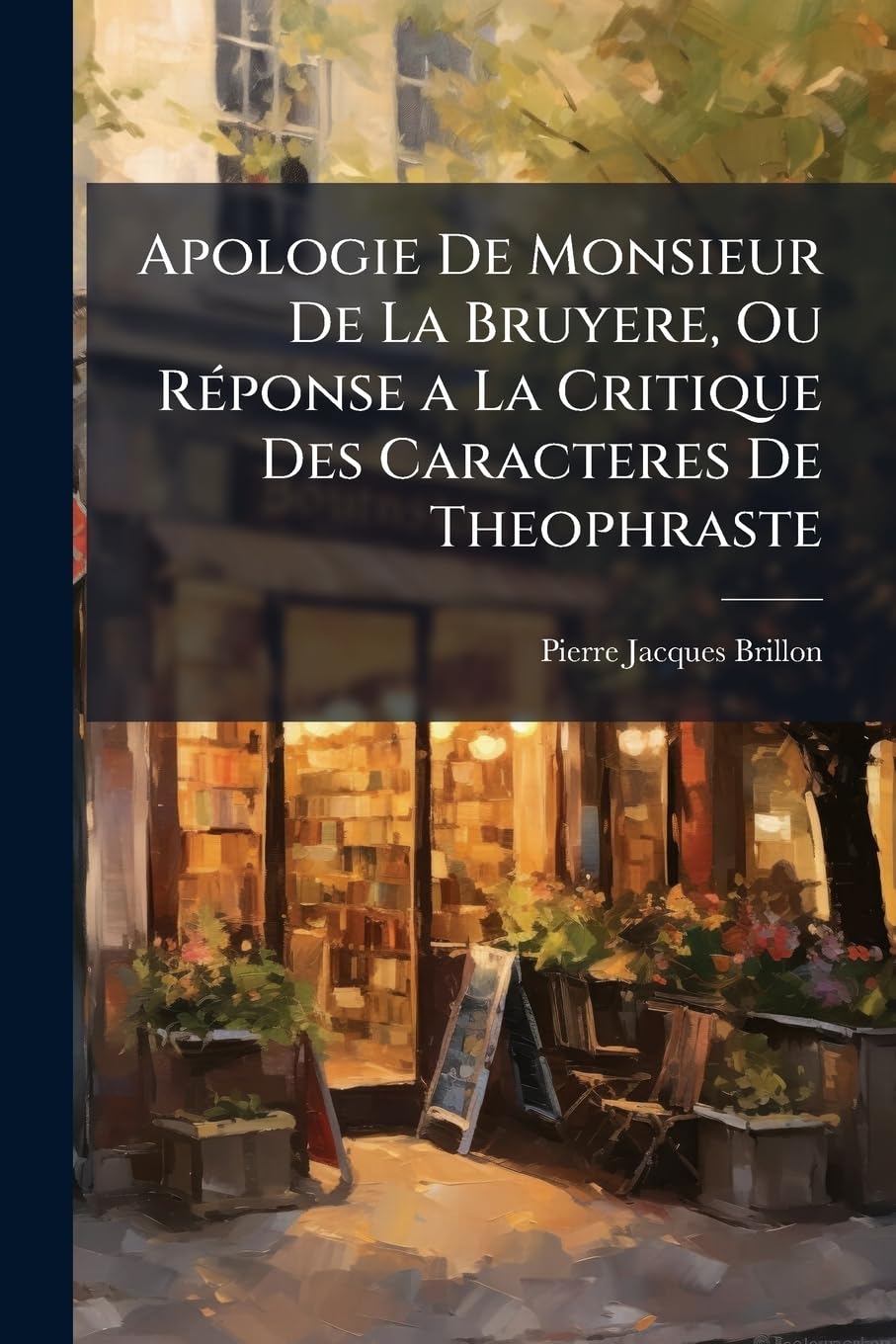 Apologie De Monsieur De La Bruyere, Ou Réponse a La Critique Des Caracteres De Theophraste book