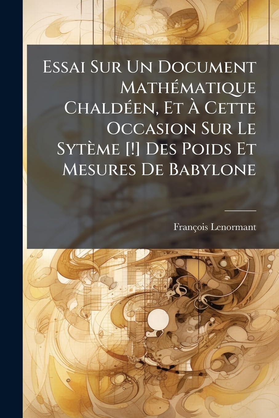 Essai Sur Un Document Mathématique Chaldéen, Et À Cette Occasion Sur Le Sytème Des Poids Et Mesures De Babylone book