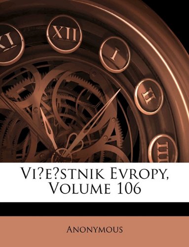 Viestnik Evropy, Volume 106 Books