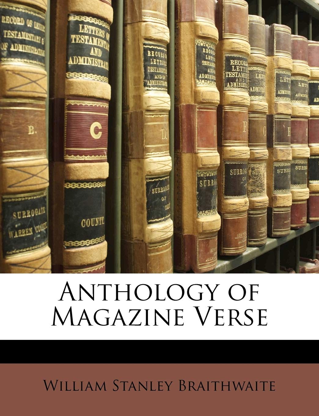 Anthology of Magazine Verse Books