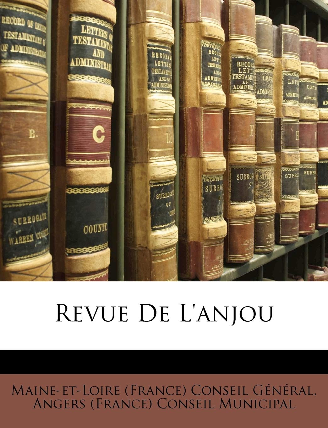 Revue de l'Anjou Books