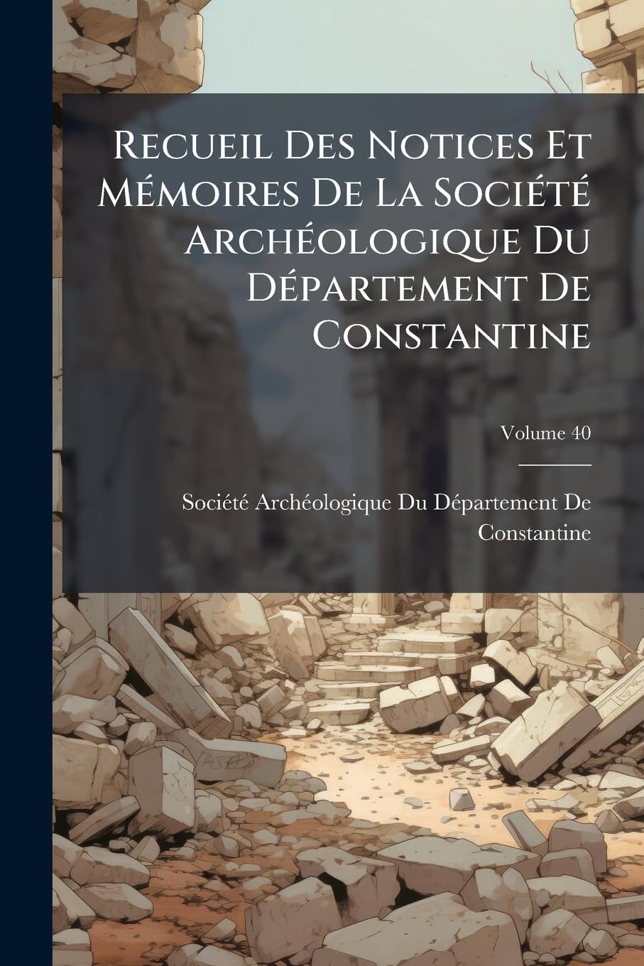 Recueil Des Notices Et Mémoires De La Société Archéologique Du Département De Constantine; Volume 40 Politics & History