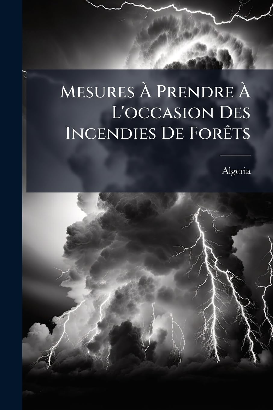 Mesures À Prendre À L'occasion Des Incendies De Forêts: Rapport book