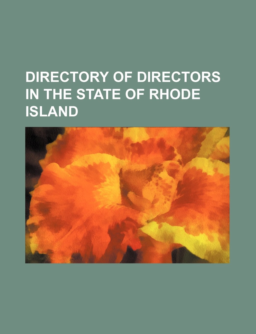 Directory of Directors in the State of Rhode Island Books