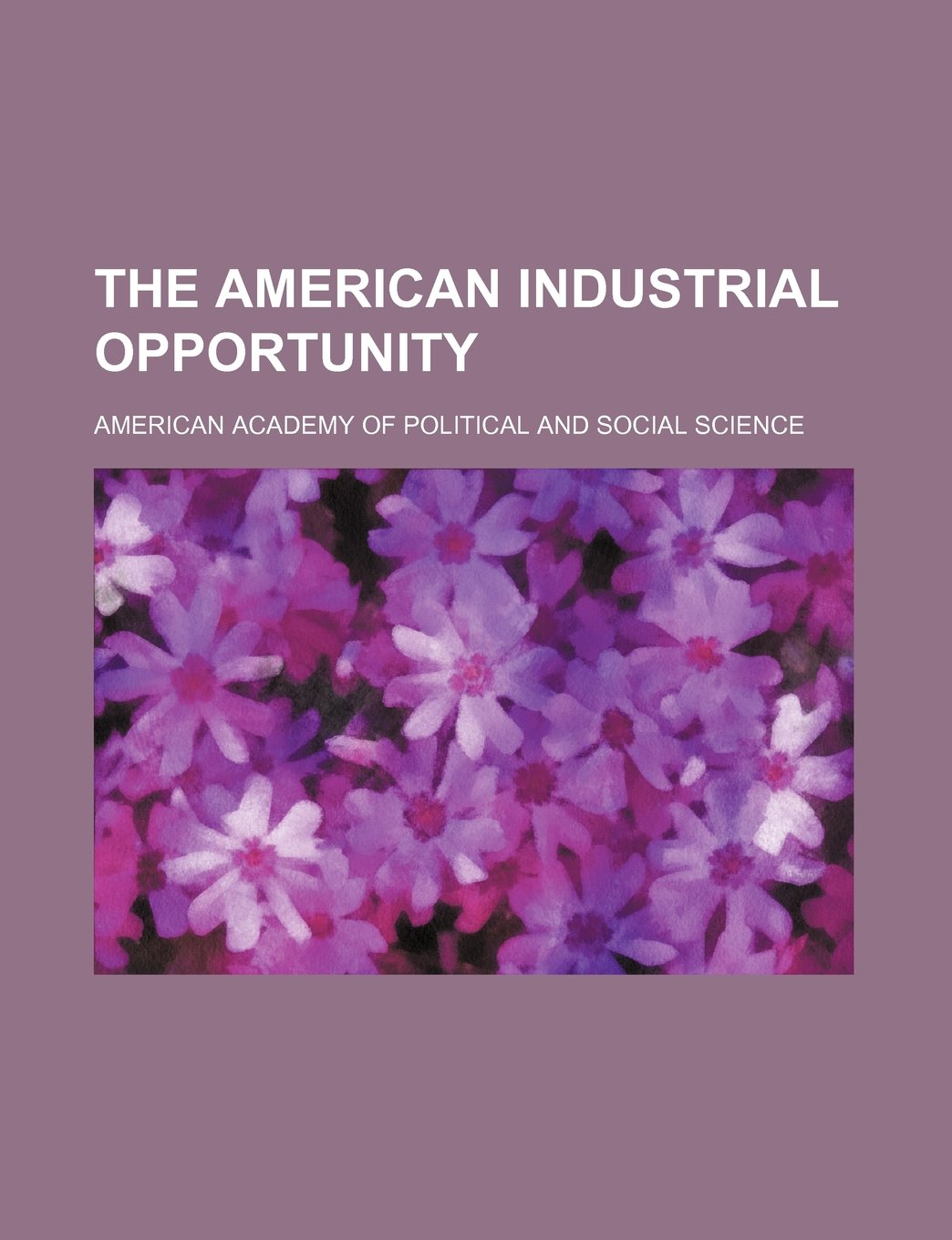 The American Industrial Opportunity Books
