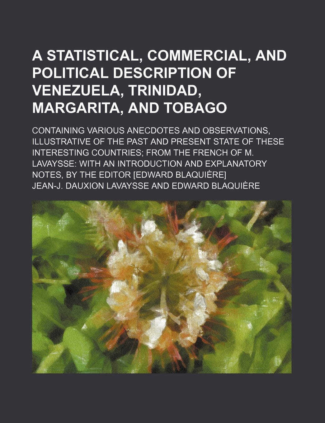 A Statistical, Commercial, and Political Description of Venezuela, Trinidad, Margarita, and Tobago; Containing Various Anecdotes and Observations, ... These Interesting Countries from the French Books