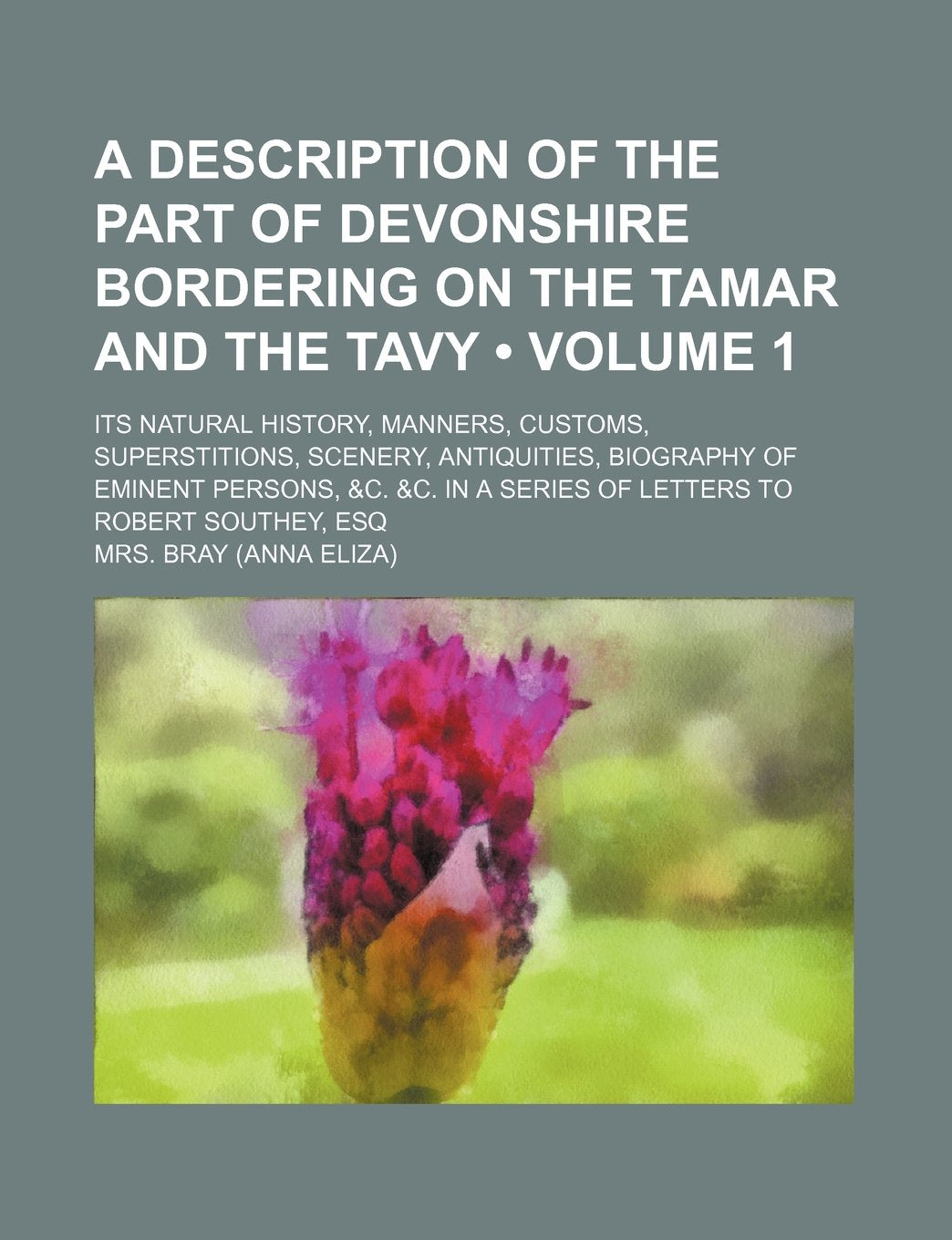 Description of the Part of Devonshire Bordering on the Tamar and the Tavy (Volume 1); Its Natural History, Manners, Customs, Superstitions, Scenery Books