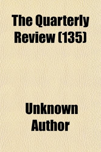 The Quarterly Review (Volume 135) Books