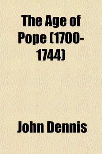 The Age of Pope (1700-1744) Books