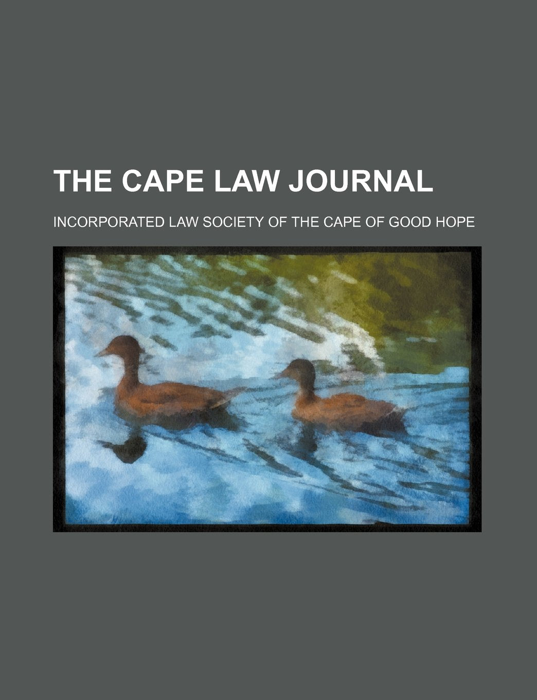 The Cape Law Journal Volume 5 Books