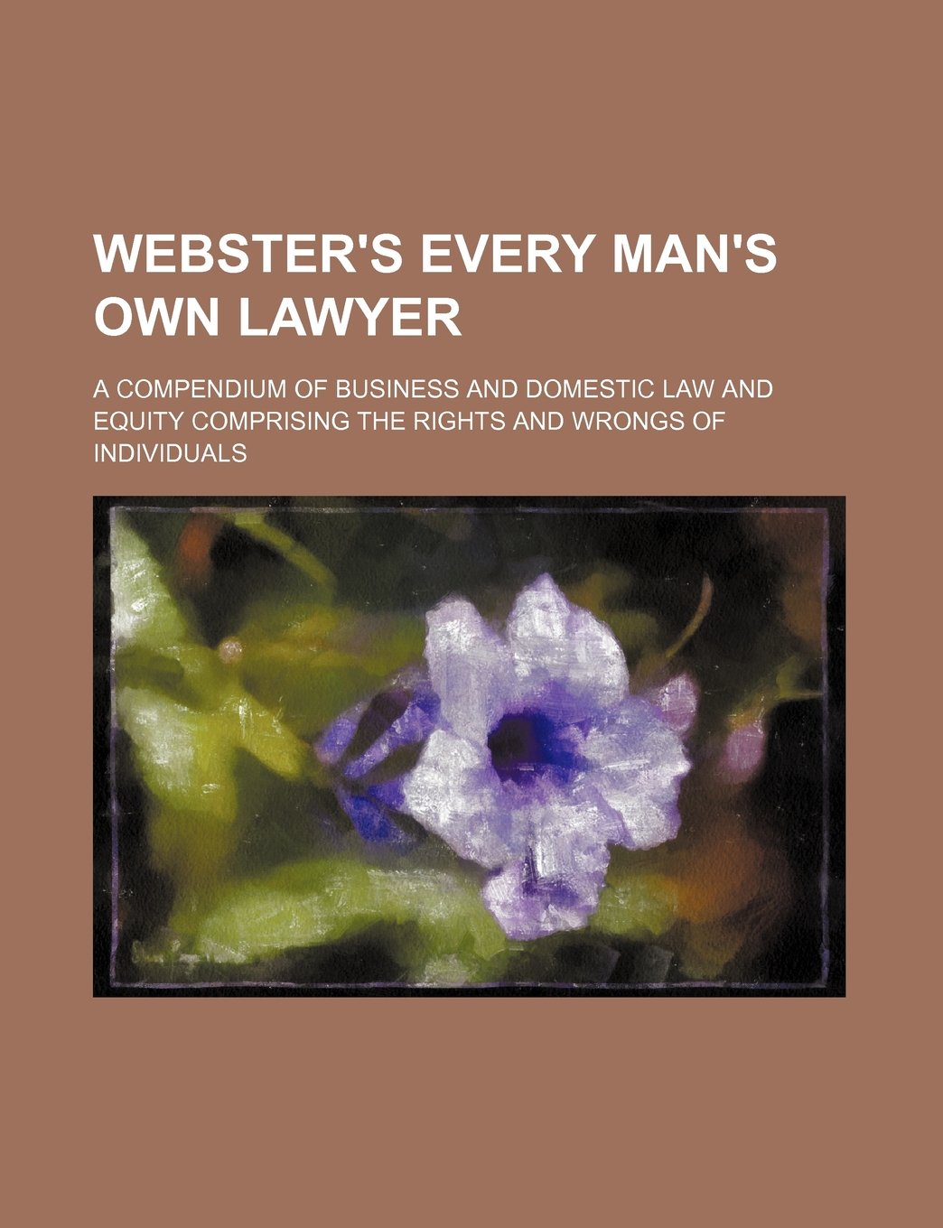 Webster's Every Man's Own Lawyer; A Compendium of Business and Domestic Law and Equity Comprising the Rights and Wrongs of Individuals Books