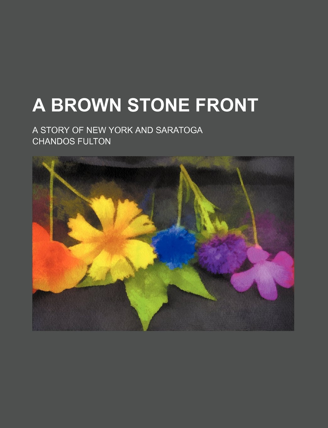 A Brown Stone Front; A Story of New York and Saratoga Books