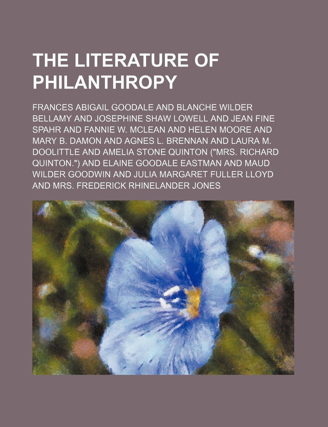 The Literature of Philanthropy Books