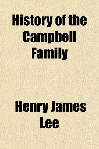 History of the Campbell Family Books