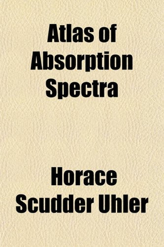 Atlas of Absorption Spectra Books