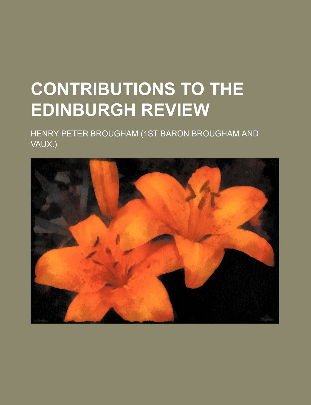 Contributions to the Edinburgh Review Books