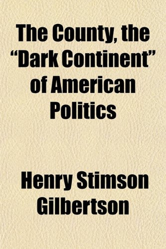 The County, the "Dark Continent" of American Politics Books