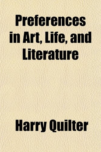 Preferences in Art, Life, and Literature Books