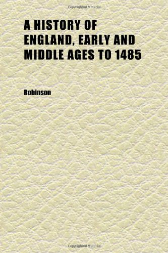 A History of England, Early and Middle Ages to 1485 Books