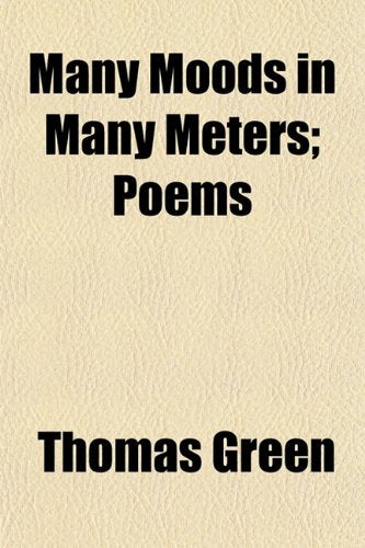 Many Moods in Many Meters; Poems Books
