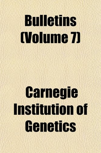 Bulletins (Volume 7) Books