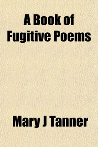 A Book of Fugitive Poems Books