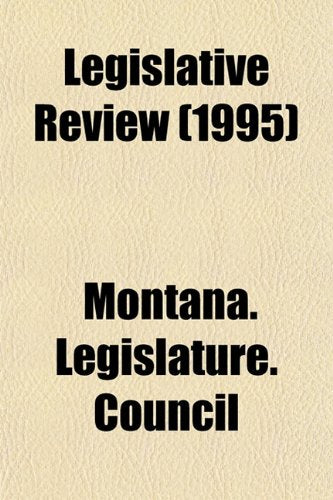 Legislative Review (1995) Books