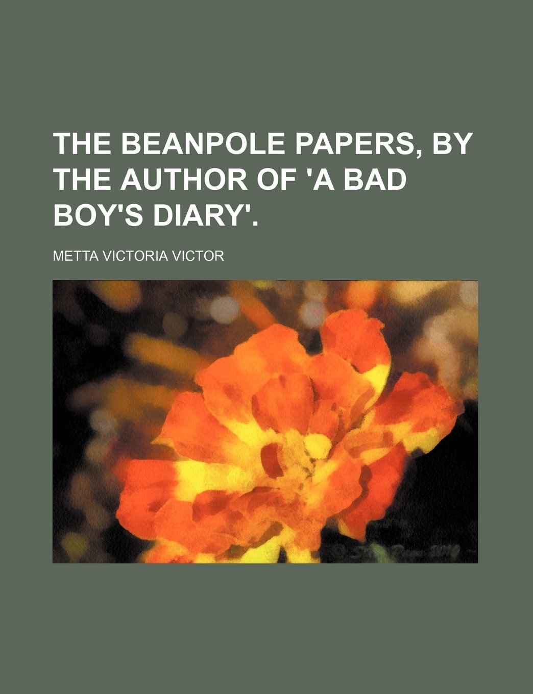 The Beanpole Papers, by the Author of 'a Bad Boy's Diary'. Books