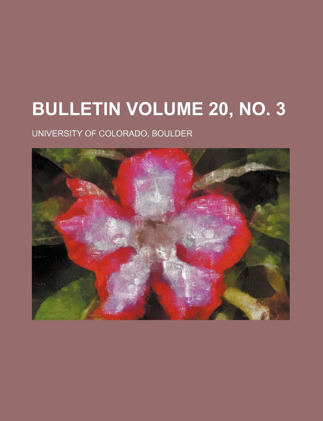Bulletin Volume 20, No. 3 Books