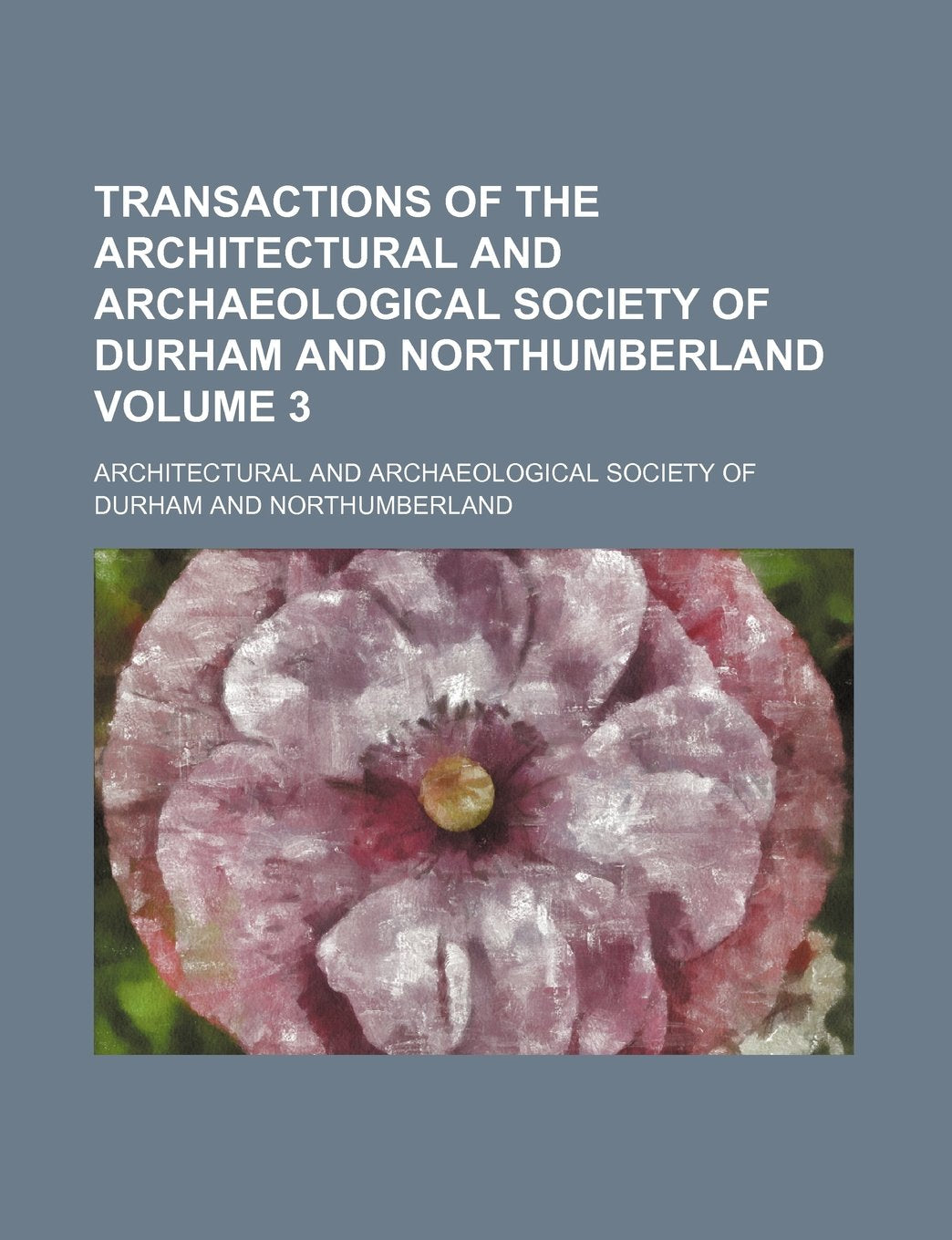 Transactions of the Architectural and Archaeological Society of Durham and Northumberland Volume 3 Books