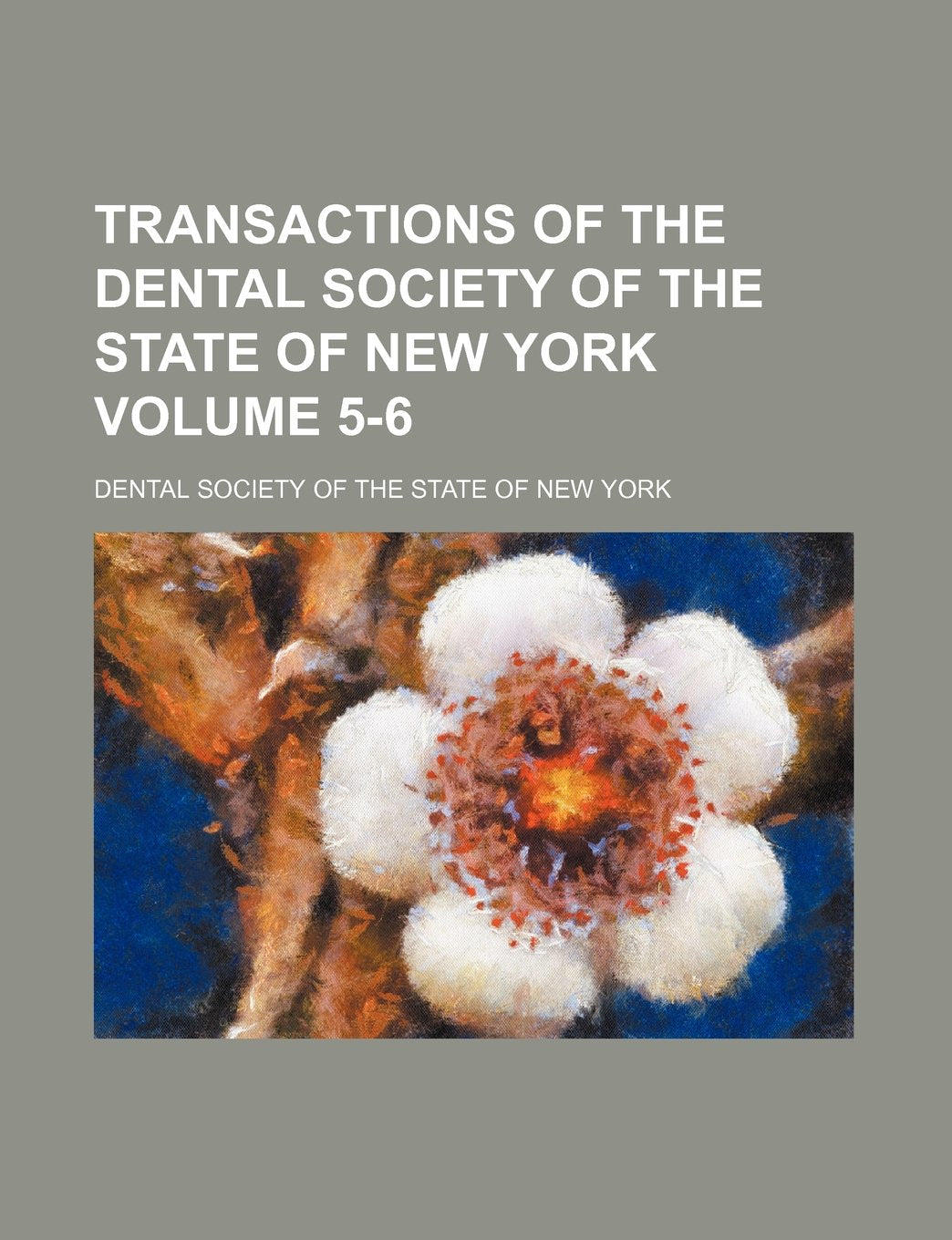 Transactions of the Dental Society of the State of New York Volume 5-6 Books