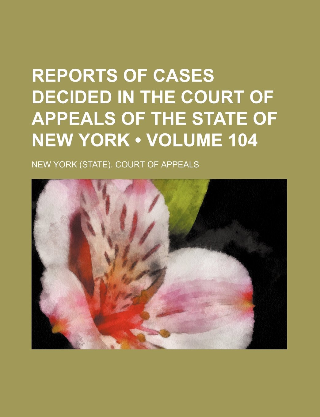 Reports of Cases Decided in the Court of Appeals of the State of New York (Volume 104) Books