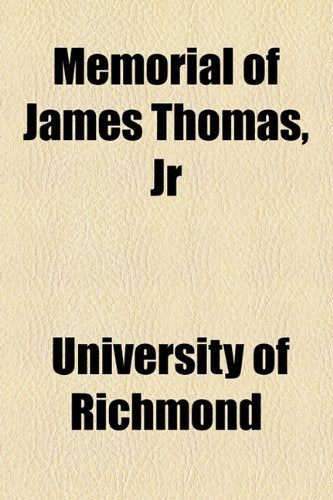 Memorial of James Thomas, Jr Contemporary literature