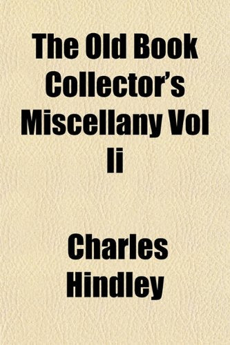 The Old Book Collector's Miscellany Vol II Books
